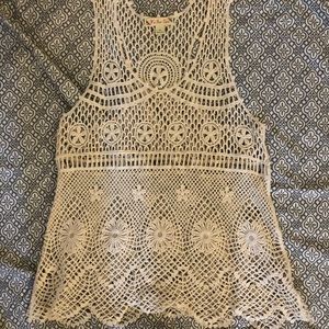 Net sleeveless top